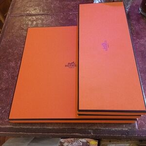 Lot of 3 empty Hermes boxes